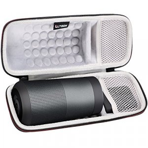Ltgem Case For Bose Soundlink Revolve Bluetooth Speaker With Mesh Pocket-Black