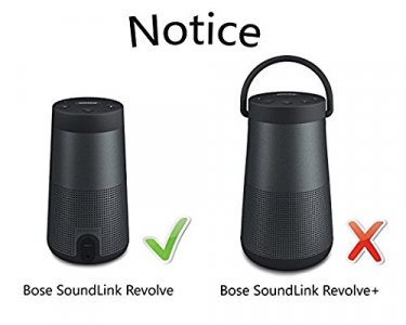 Ltgem Case For Bose Soundlink Revolve Bluetooth Speaker With Mesh Pocket-Black
