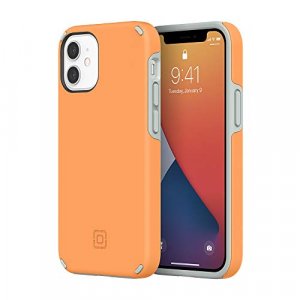 Incipio Duo Case Compatible with iPhone 12 Mini - Clementine Orange/Gray