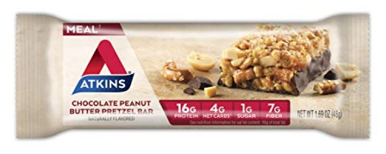Atkins Protein-Rich Meal Bar, Chocolate Peanut Butter Pretzel, 5 Count