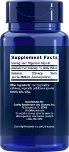 Life Extension Se-Methyl L-Selenocysteine 200 Mcg, 90 Vegetarian Capsules