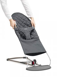BabyBjorn Fabric Seat for Bouncer - Anthracite, Mesh, Anthracite, 1 Count (Pack of 1)