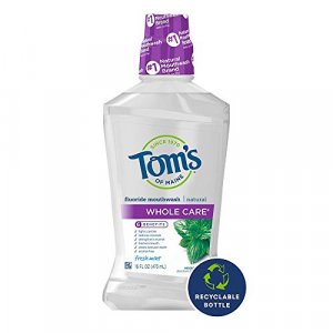 Tom'S Of Maine Whole Care Natural Mouthwash, Natural Mouthwash, Fresh Mint, 16 Ounce, 6-Pack