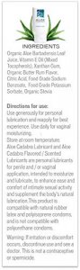 Aloe Cadabra Flavored Personal Lubricant Organic, Natural Edible Lube for Anal Sex, Oral, Women, Men & Couples, 2.5 Ounce (Butter Rum)