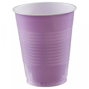 Amscan Big Party Pack 16 oz Plastic Cups, Purple - 50 count