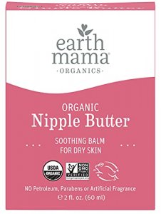 Earth Mama Organic Nipple Butter For Breastfeeding And Dry Skin, 2-Ounce