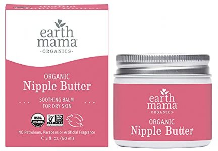 Earth Mama Organic Nipple Butter For Breastfeeding And Dry Skin, 2-Ounce