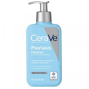 Cerave Cleanser For Psoriasis Treatment | 8 Ounce | With Salicylic Acid & Urea For Dry Skin Itch Relief | Fragrance Free
