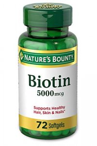 Nature'S Bounty Biotin Supplement, Supports Healthy Hair, Skin, And Nails, 5000Mcg, 72 Tablets