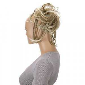 Prettyshop Hairpiece Hair Rubber Scrunchie Scrunchy Updos Voluminous Wavy Messy Bun Blonde Mix # 27Bt88 G13D