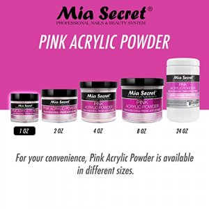 Mia Secret Professional Acrylic Nail System Pink Acrylic Powder 1 OZ