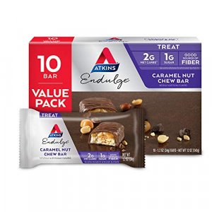 Atkins Endulge Treat, Caramel Nut Chew Bar, 10 Count