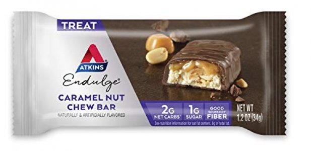 Atkins Endulge Treat, Caramel Nut Chew Bar, 10 Count