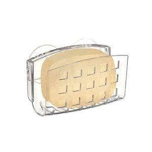 Interdesign Kitchen Sink Suction Holder For Soap, Sponges, Scrubbers - Clear