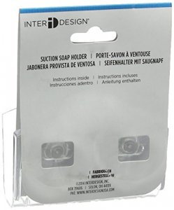 Interdesign Kitchen Sink Suction Holder For Soap, Sponges, Scrubbers - Clear