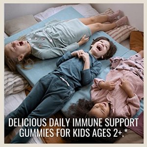 Nature'S Way Sambucus Elderberry Gummies For Kids With Vitamin C And Zinc Vegetarian 60 Count