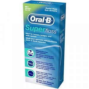 Oral-B Super Floss, 50 Pre-Cut Strands Each, 6 Pack