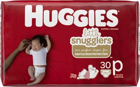 Huggies Little Snugglers Diapers Preemies 30 Count