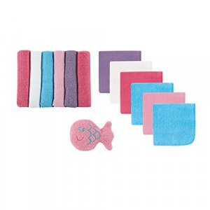Fun Express Luvable Friends 12 Washcloths With Bonus Toy - Pink