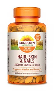 Sundown Naturals Hair, Skin & Nails 5000 Mcg Of Biotin, 120 Tablets