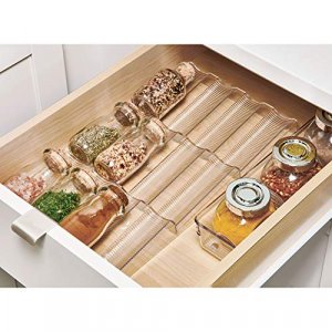 DecoBros Spice Rack 3 Tier Expandable Cabinet Spice Organizer Step Shelf  Organizer (31.75~63.50 cm), Chrome