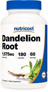 Nutricost Dandelion Root 525mg (180 Capsules) - 1575mg Serving, Non-GMO, Gluten Free