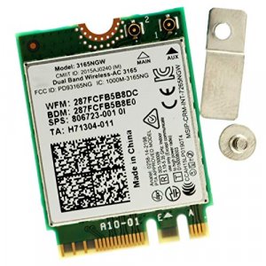 Deal4Go 3165Ac 802.11Ac 433Mbps M.2 Ngff Mini Pci-E Wifi Adapter Wireless-Ac Wlan Module W/Bluetooth 4.2 For Intel 3165Ngw 806723-001 Probook 430 446