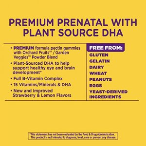 Nature'S Way Alive! Prenatal Premium Gummy Multivitamin With Dha, Fruit And Veggie Blend (150Mg Per Serving), Full B Vitamin Complex, Gluten Free,