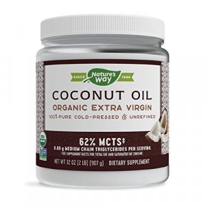 Nature'S Way Organic Extra Virgin Coconut Oil- Pure Cold-Pressed Organic Non-Gmo Gluten-Free- 32 Oz