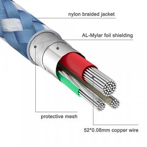 Marchpower iPhone Charger MFi Certified Lightning Cable 3Pcak 6ft Nylon Braided Fast Charging Syncing Cord iPhone SE(2020) 11 Pro Max Xs XR X 8 Plus