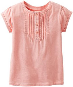 Carter'S Baby Girls' Lace Tee (Baby) - Peach - 6 Months