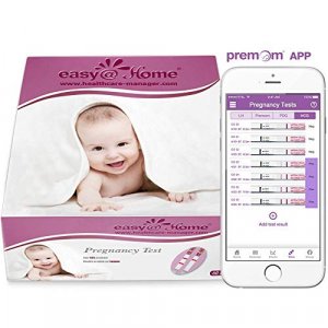 Easy@Home Branded 60 Pregnancy Tests, Fsa Eligible, Powered By Premom Ovulation Predictor Ios And Android App, 60 Tests
