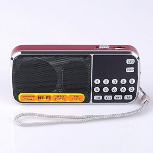 Mfine Portable Mini Usb Fm Radio Speaker Music Player Micro Sd/Tf Card For Pc Ipod Phone - 088 Red