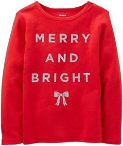 Carter'S Merry & Bright Tee (Baby) - Red-3 Months