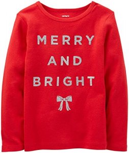 Carter'S Merry & Bright Tee (Baby) - Red-3 Months