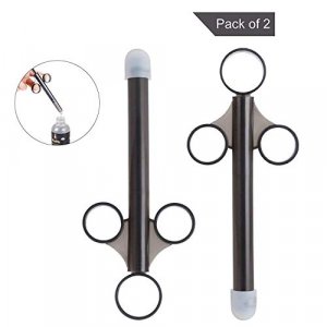[2 Pack+Storage Bag]lube applicator for Women,Men,Precision Female Lubricant Tube applicator with [10ml Precision Markings][Easy use/Clean]