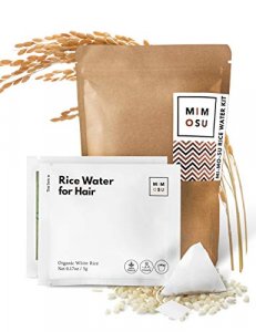 Rice Water for Hair Growth DIY Tea Bags,Natural Deep Conditioner & Detangler & Repair Damaged Hair,Curly Girl Method Fermented Rice Water Hair Growth