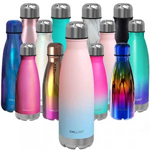 17 Oz Stainless Steel Double Wall Water Bottle, BPA Free Non Toxic Sta