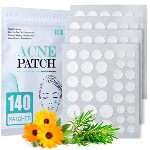 Acne Patch Pimple Patch, 4 Sizes 140 Patches Acne Absorbing Cover Patch, Hydrocolloid Invisible Acne Patches For Face Zit Patch Acne Dots Tea Tree, C