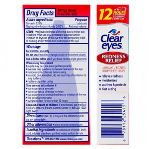 Clear Eyes,Redness Relief Eye Drops, 0.5 Fl Oz (Pack of 3)