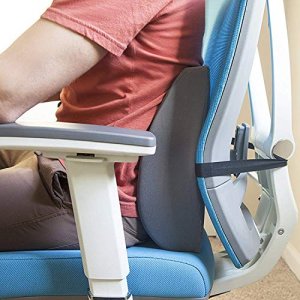 DMI Lumbar Support Pillow for Chair to Assist with Back Support with Removable Washable Cover and Firm Insert to Ease Lower Back Pain while Improving