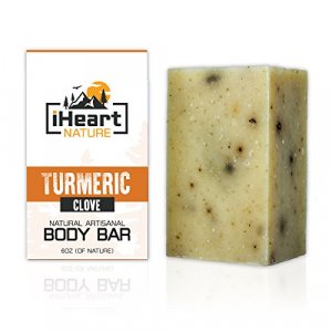 Organic Turmeric Soap Bar (Large 6 Ounce) Made in USA (Turmeric Helps Minimize Acne, Pores, Blemishes) Bright Beautiful Natural Glowing Skin Soap (Sp
