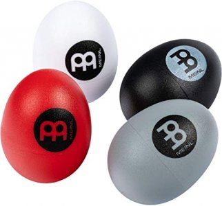 Meinl Set Egg Shaker Pack (4 Pieces) for All Musicians with Soft to Extra Loud Volume Levels Durable All-Weather Synthetic Shells
