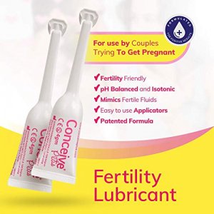 Conceive Plus Fertility Lubricant - Conception Safe Lube with Calcium + Magnesium Ions - Use When Trying to Conceive - Vaginal Moisturizer (8 x 4g Pr