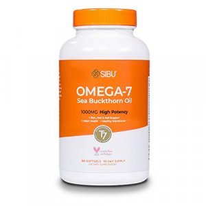 SIBU Omega-7 Softgels, Pure Organic Himalayan Sea Buckthorn, Max Potency, 180ct
