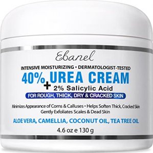 Urea Cream 40% Plus Salicylic Acid 4.6 Oz, Hands, Heels, Elbows, Nails, Knees, Intensive Moisturizes & Softens Skin, Exfoliates Dead Skin