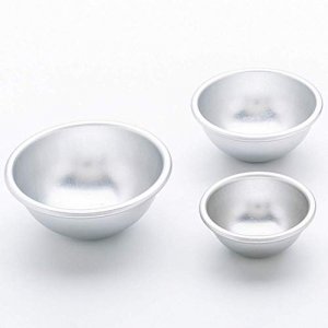 10 Pcs Bath Bomb Mold Aluminum Alloy Semicircle Cake Mold Baking Tool for DIY Crafting Pudding Egg Tart (5.5 cm)