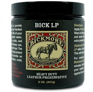 Bickmore Leather Conditioner, Scratch Repair Bick LP 8oz - Heavy Duty LP Leather Preservative|Leather Protector, Softener and Restorer Balm for Dry