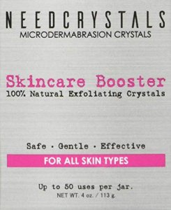 NeedCrystals Microdermabrasion Crystals 4 oz. / 113 gr. DIY Facial Scrub. Natural Face Exfoliator for Dull or Dry Skin Improves Scars, Blackheads, Po