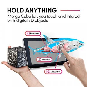 MERGE Cube - Augmented & Virtual Reality Science & STEM Toy - Educational Tool - Hands-on Digital Teaching Aids - Science Simulations - Home School,